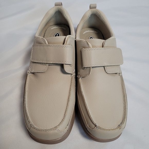 NIB Dr. Scholls Men's Casual Stroll Bone Color Shoes size 11 Wide Leather w/Box - Picture 8 of 10